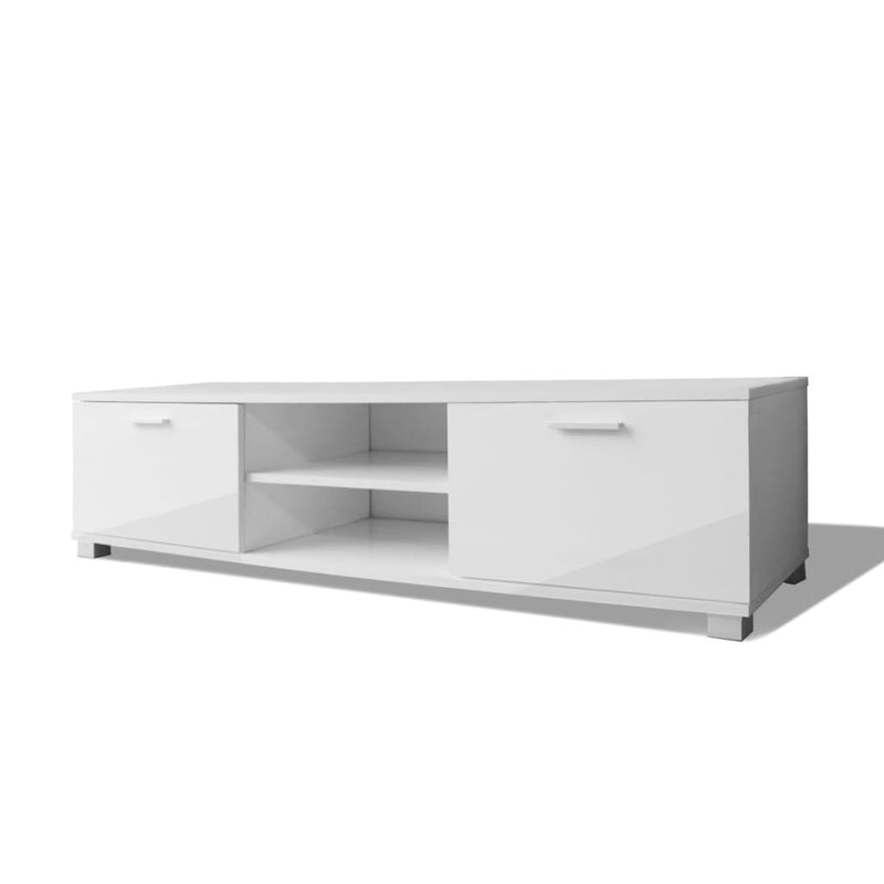 TV Cabinet High-Gloss White 140x40.5x35 cm Payday Deals