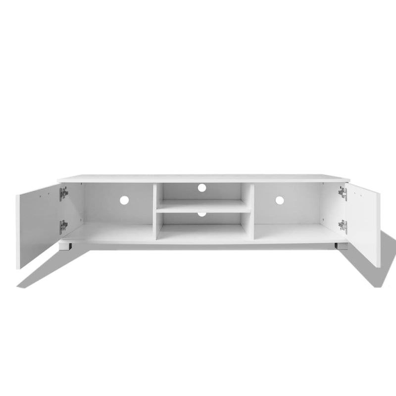 TV Cabinet High-Gloss White 140x40.5x35 cm Payday Deals