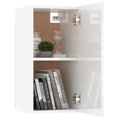 TV Cabinet High Gloss White 30.5x30x60 cm Engineered Wood Payday Deals