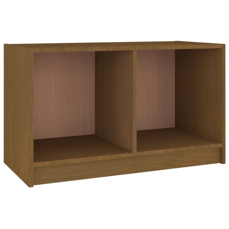 TV Cabinet Honey Brown 70x33x42 cm Solid Pinewood Payday Deals