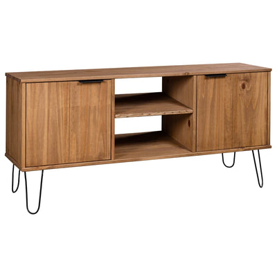 TV Cabinet "New York" Light Wood Solid Pine Wood