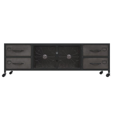 TV Cabinet Silver 110x30x40 cm Iron Payday Deals