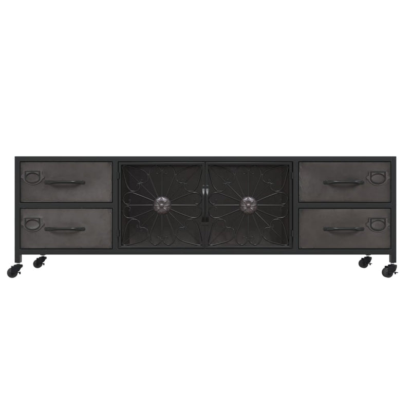 TV Cabinet Silver 110x30x40 cm Iron Payday Deals