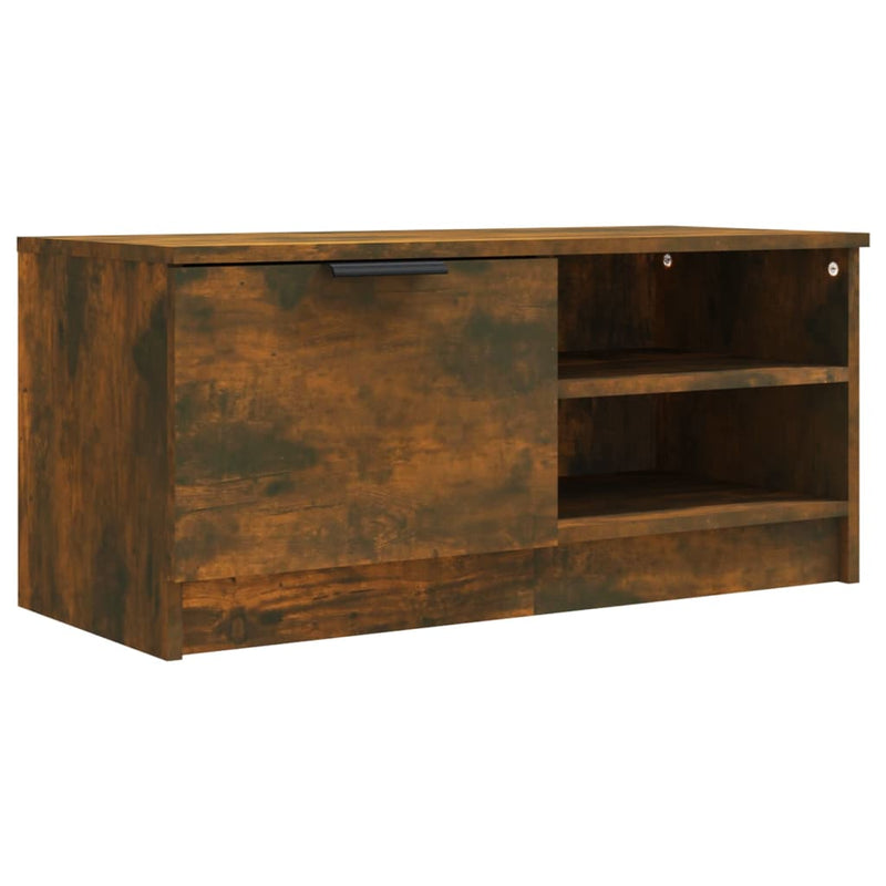 TV Cabinet Smoked Oak 80x35x36.5 cm Engineered Wood Payday Deals