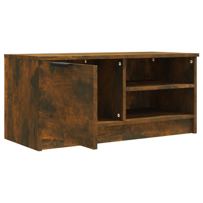 TV Cabinet Smoked Oak 80x35x36.5 cm Engineered Wood Payday Deals