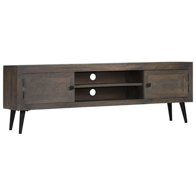 TV Cabinet Solid Mango Wood 140x30x45 cm Payday Deals