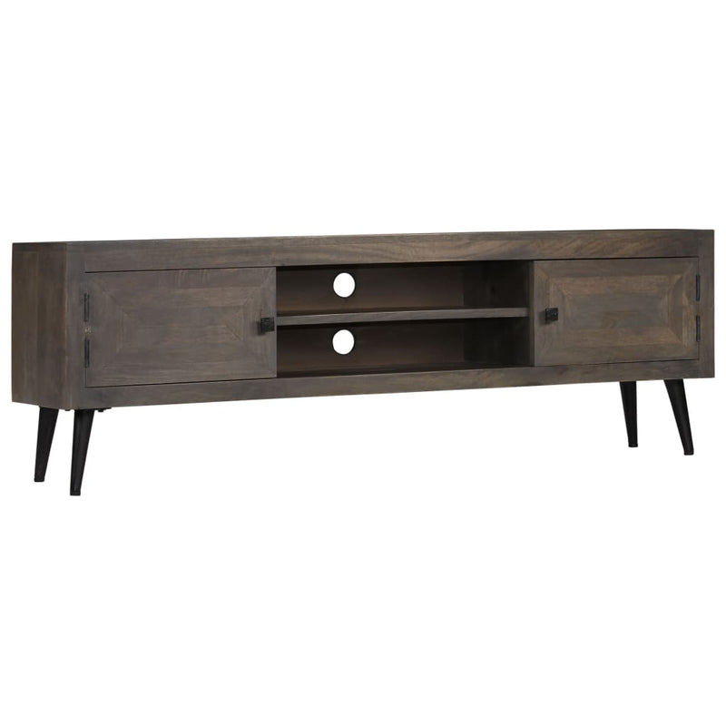 TV Cabinet Solid Mango Wood 140x30x45 cm Payday Deals