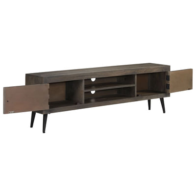 TV Cabinet Solid Mango Wood 140x30x45 cm Payday Deals