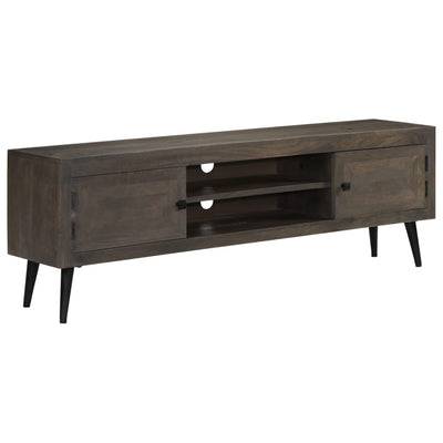TV Cabinet Solid Mango Wood 140x30x45 cm Payday Deals