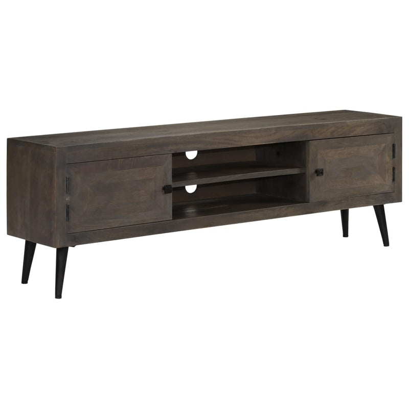 TV Cabinet Solid Mango Wood 140x30x45 cm Payday Deals