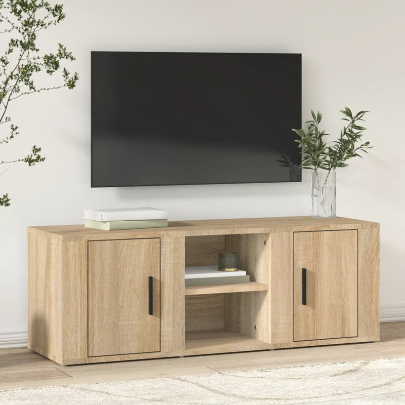 TV Cabinet Sonoma Oak 100x31.5x35 cm Engineered Wood Payday Deals