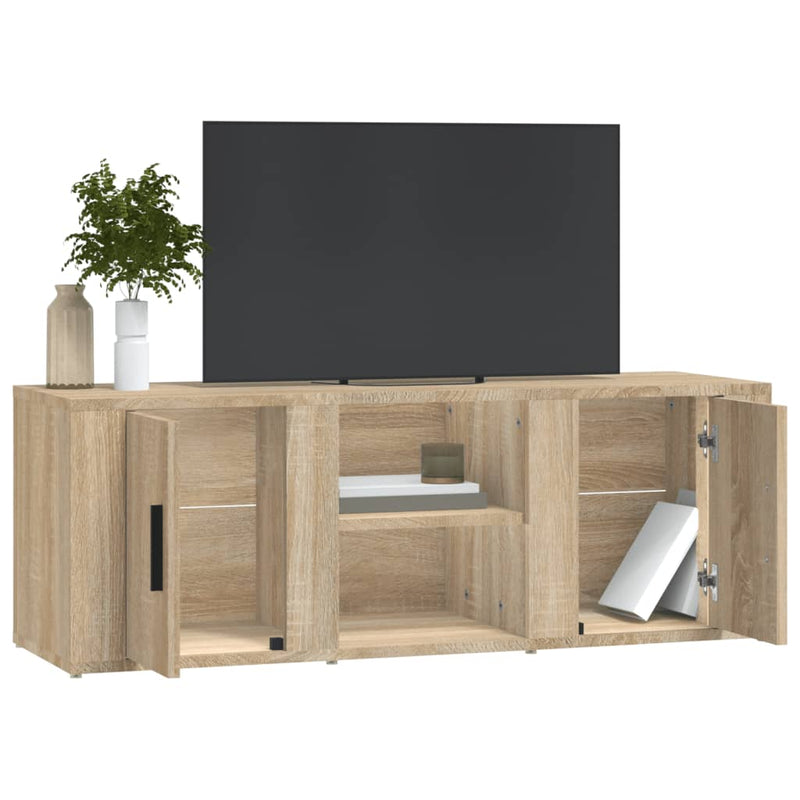 TV Cabinet Sonoma Oak 100x31.5x35 cm Engineered Wood Payday Deals