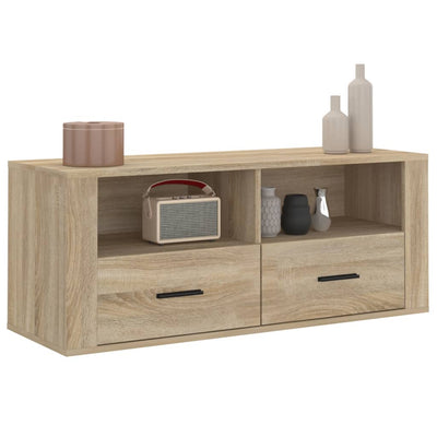 TV Cabinet Sonoma Oak 100x35x40 cm Engineered Wood Payday Deals