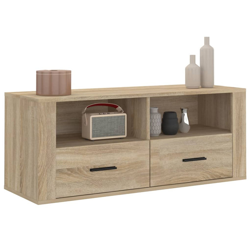 TV Cabinet Sonoma Oak 100x35x40 cm Engineered Wood Payday Deals