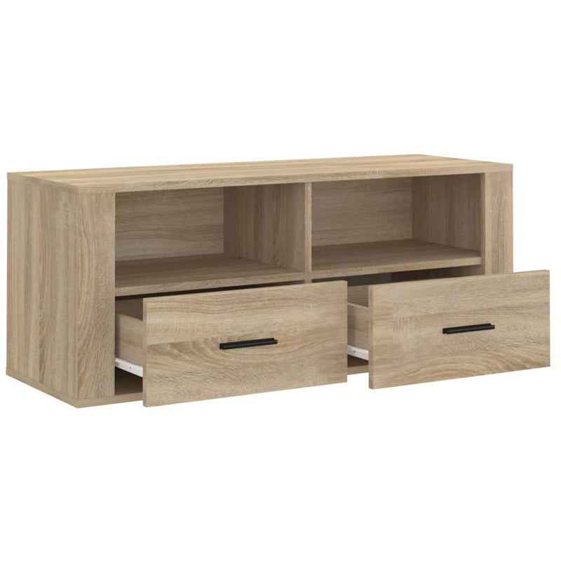 TV Cabinet Sonoma Oak 100x35x40 cm Engineered Wood Payday Deals