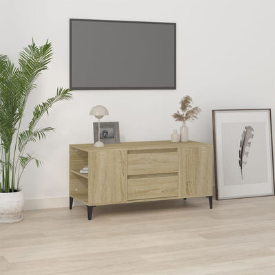 TV Cabinet Sonoma Oak 102x44.5x50 cm Engineered Wood Payday Deals