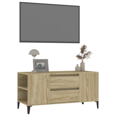 TV Cabinet Sonoma Oak 102x44.5x50 cm Engineered Wood Payday Deals