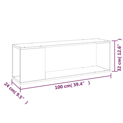 TV Cabinet White 100x24x32 cm Engineered Wood Payday Deals