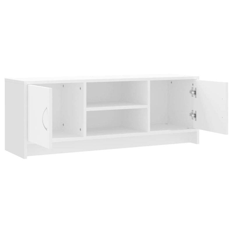 TV Cabinet White 102x30x37.5 cm Engineered Wood Payday Deals