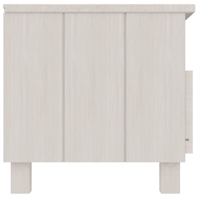 TV Cabinet White 106x40x40 cm Solid Wood Pine Payday Deals