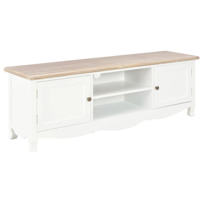 TV Cabinet White 120x30x40 cm Wood Payday Deals
