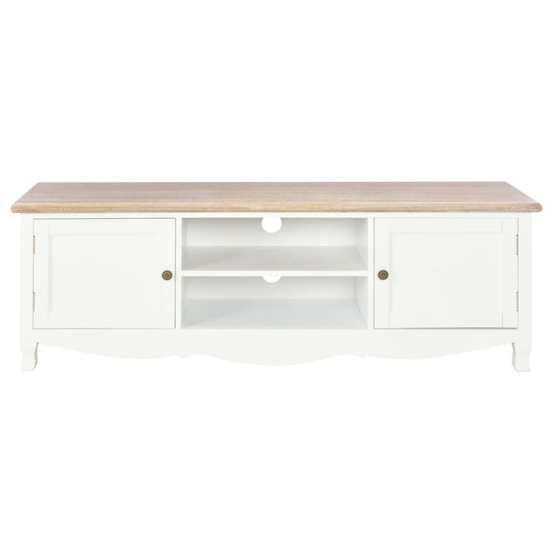 TV Cabinet White 120x30x40 cm Wood Payday Deals