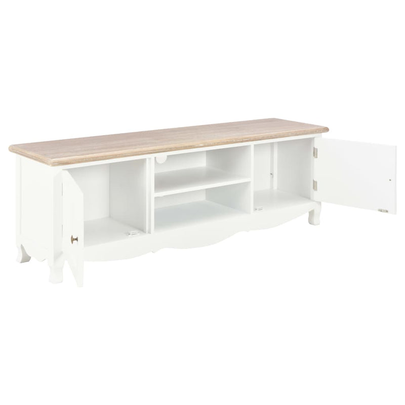 TV Cabinet White 120x30x40 cm Wood Payday Deals
