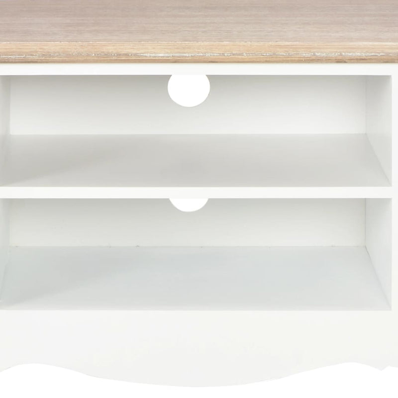 TV Cabinet White 120x30x40 cm Wood Payday Deals