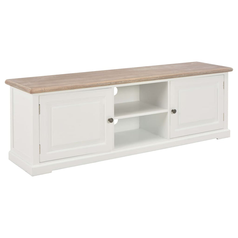 TV Cabinet White 120x30x40 cm Wood Payday Deals