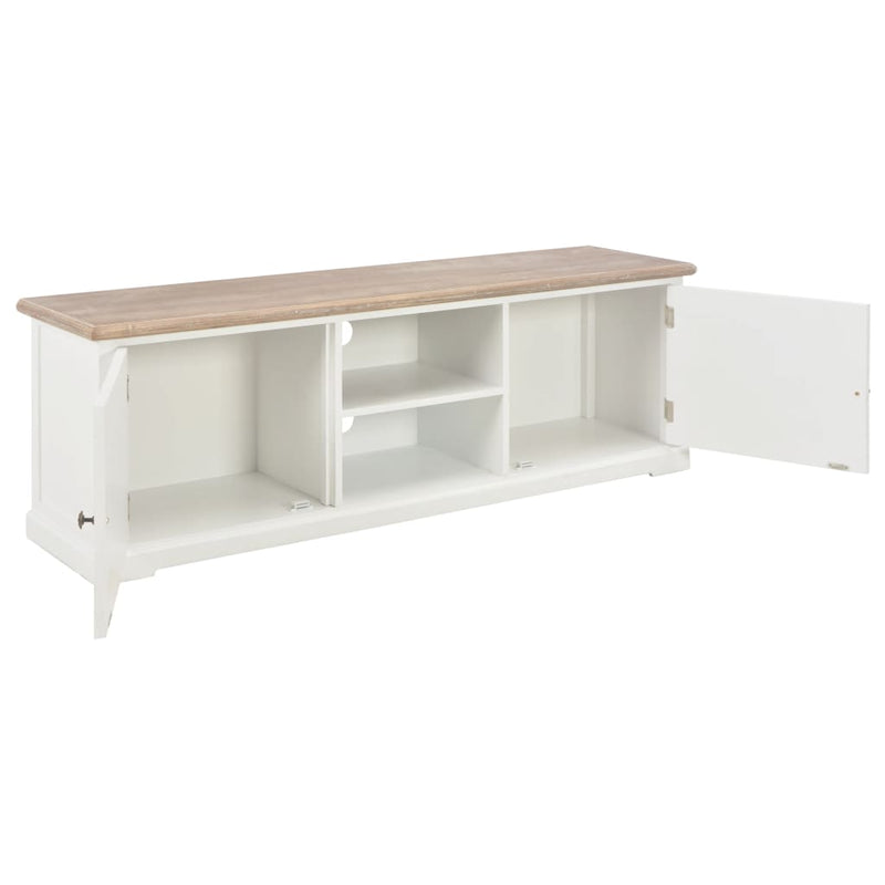 TV Cabinet White 120x30x40 cm Wood Payday Deals