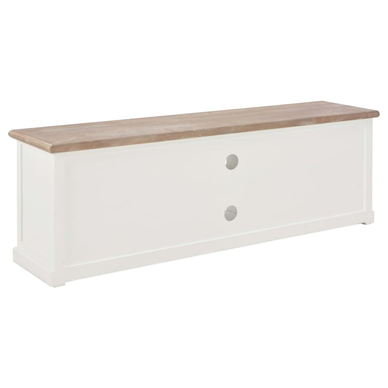 TV Cabinet White 120x30x40 cm Wood Payday Deals