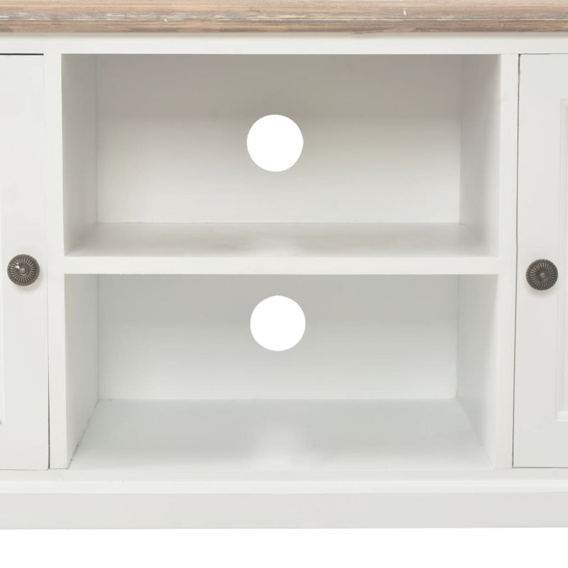 TV Cabinet White 120x30x40 cm Wood Payday Deals