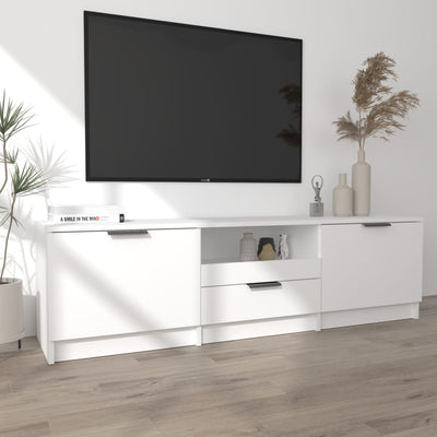 TV Cabinet White 140x35x40 cm Engineered Wood Payday Deals