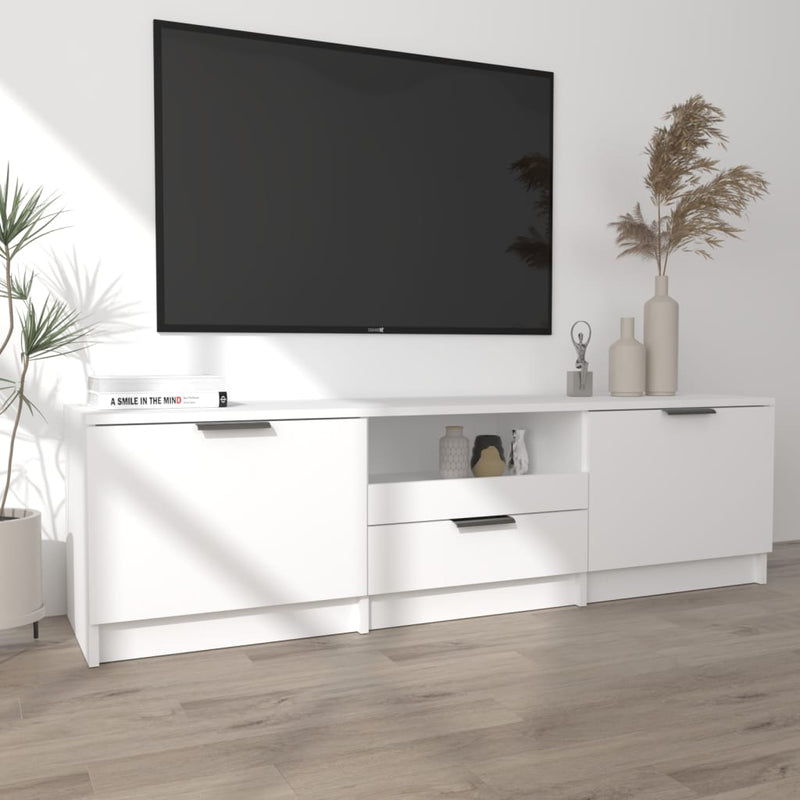 TV Cabinet White 140x35x40 cm Engineered Wood Payday Deals