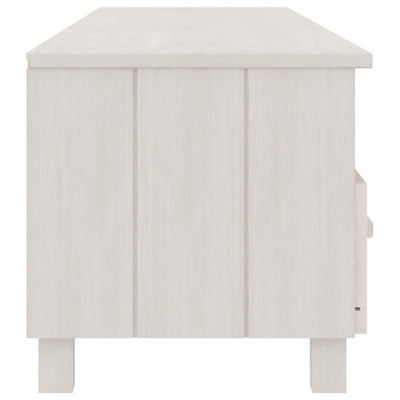 TV Cabinet White 158x40x40 cm Solid Wood Pine Payday Deals