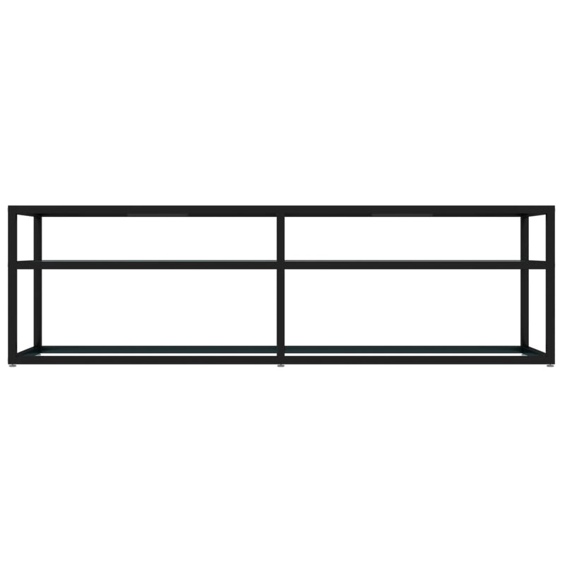 TV Cabinet White Marble 140x40x40.5 cm Tempered Glass Payday Deals