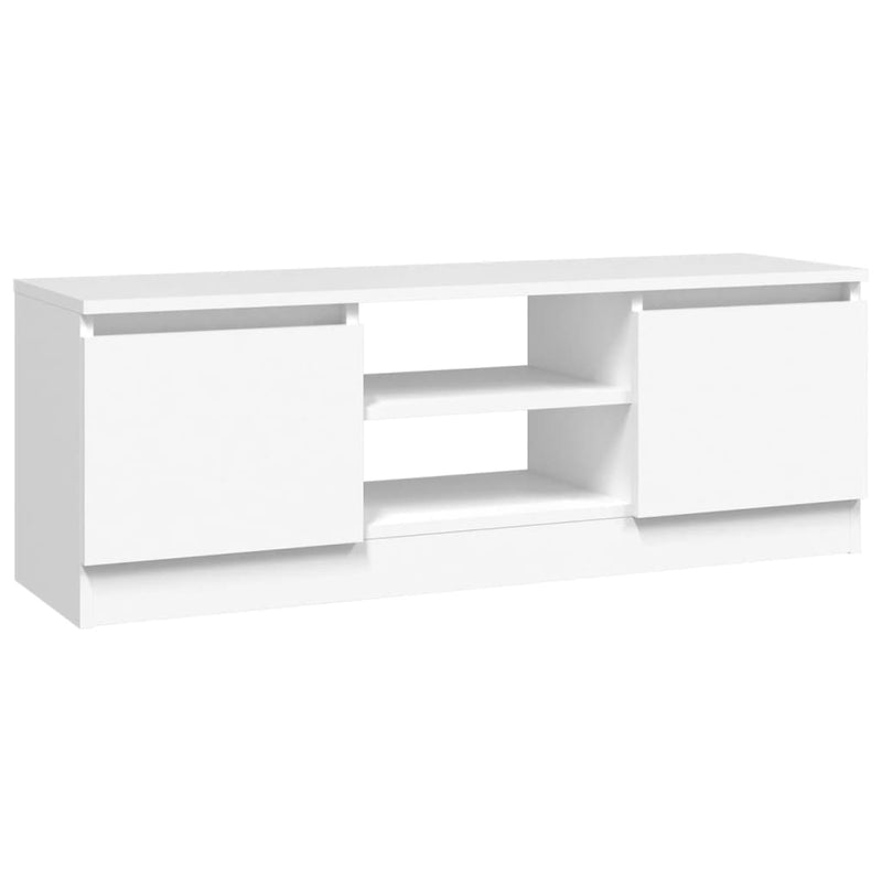TV Cabinet with Door White 102x30x36 cm Payday Deals