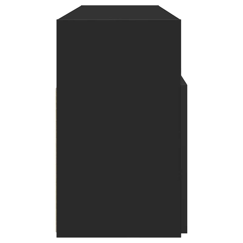 TV Cabinet with LED Lights Black 120x30x50 cm Payday Deals