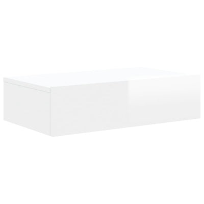 TV Cabinet with LED Lights High Gloss White 60x35x15.5 cm Payday Deals