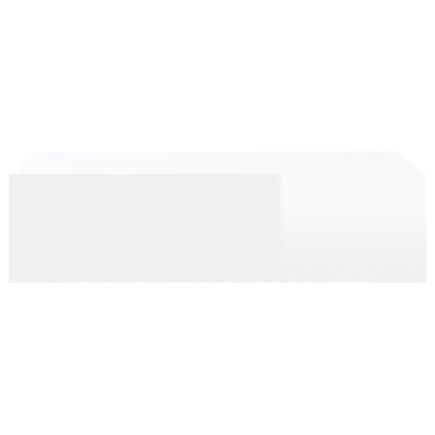 TV Cabinet with LED Lights High Gloss White 60x35x15.5 cm Payday Deals