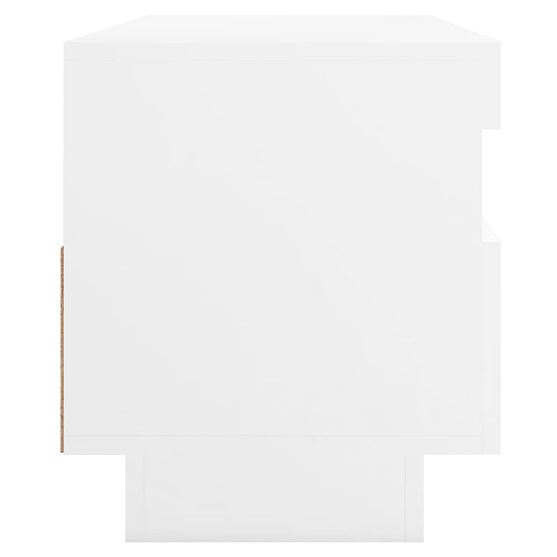 TV Cabinet with LED Lights White 100x35x40 cm Payday Deals