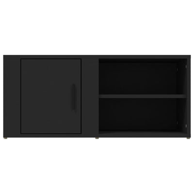 TV Cabinets 2 pcs Black 80x31.5x36 cm Engineered Wood Payday Deals