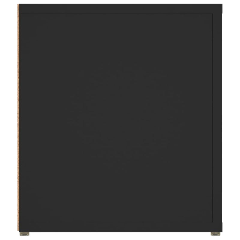 TV Cabinets 2 pcs Black 80x31.5x36 cm Engineered Wood Payday Deals