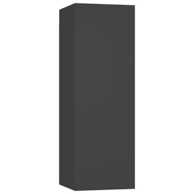 TV Cabinets 2 pcs Grey 30.5x30x90 cm Engineered Wood Payday Deals