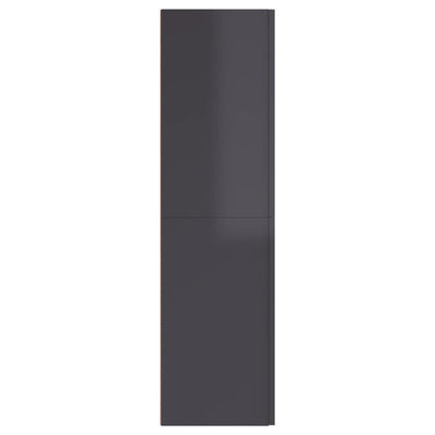 TV Cabinets 2 pcs High Gloss Grey 30.5x30x110 cm Engineered Wood Payday Deals