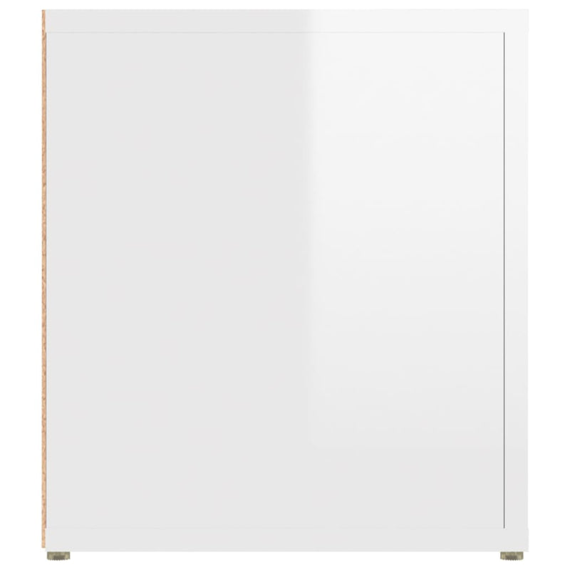 TV Cabinets 2 pcs High Gloss White 80x31.5x36 cm Engineered Wood Payday Deals