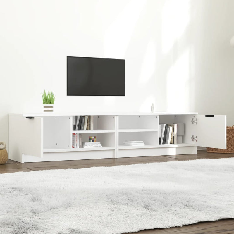 TV Cabinets 2 pcs White 80x35x36.5 cm Engineered Wood Payday Deals