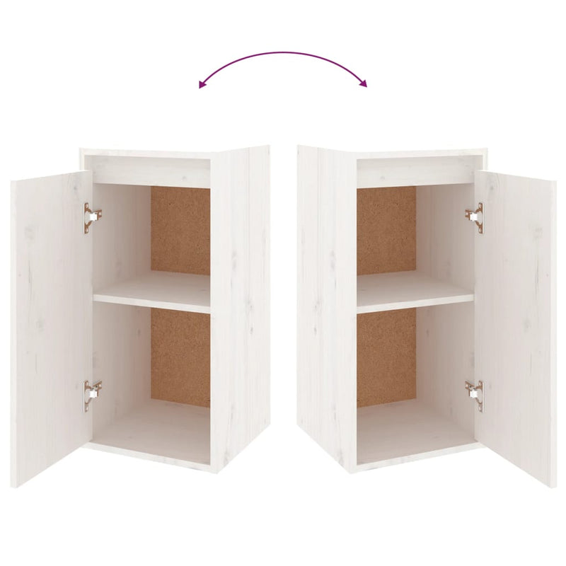 TV Cabinets 6 pcs White Solid Wood Pine Payday Deals