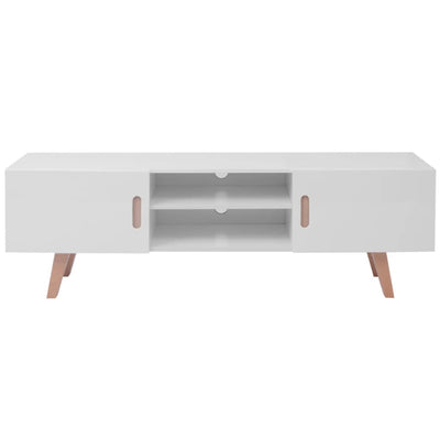 TV Stand MDF 150x35x48.5 cm High Gloss White Payday Deals