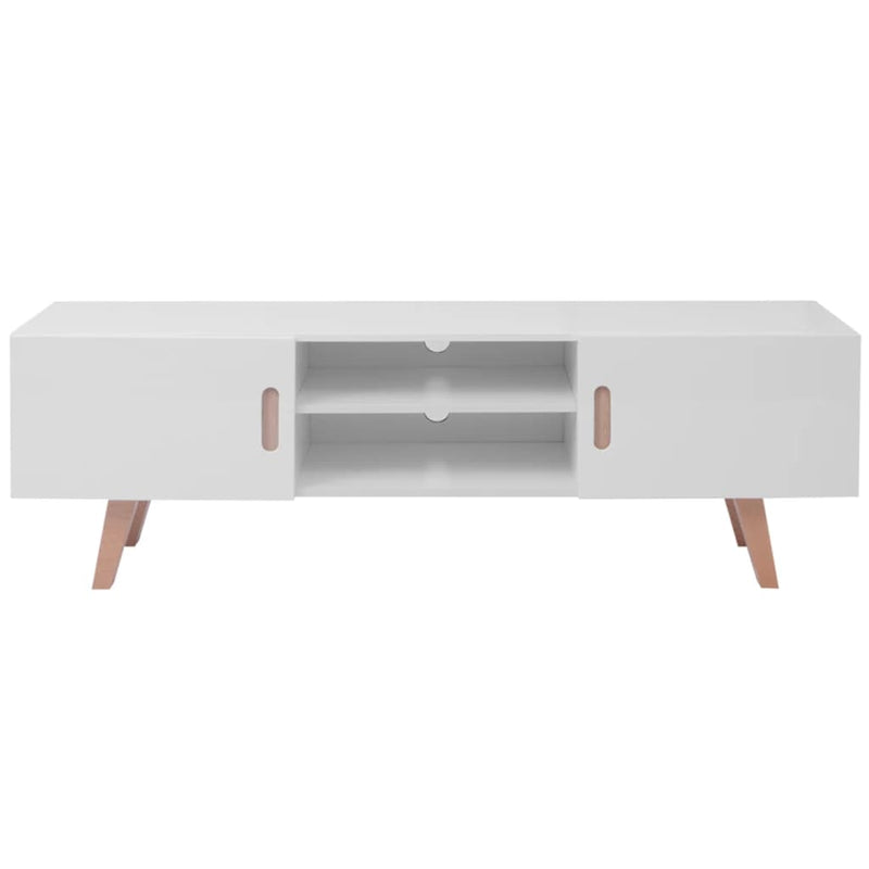 TV Stand MDF 150x35x48.5 cm High Gloss White Payday Deals